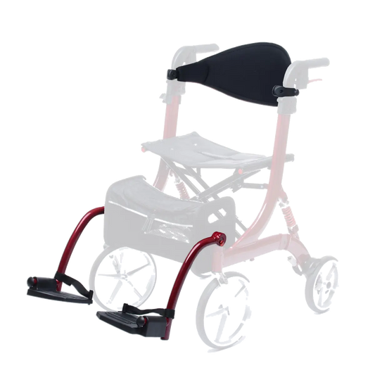 Zusatzpaket VARIO Besco Rollator Spring - Fußstützen+Rückengurt